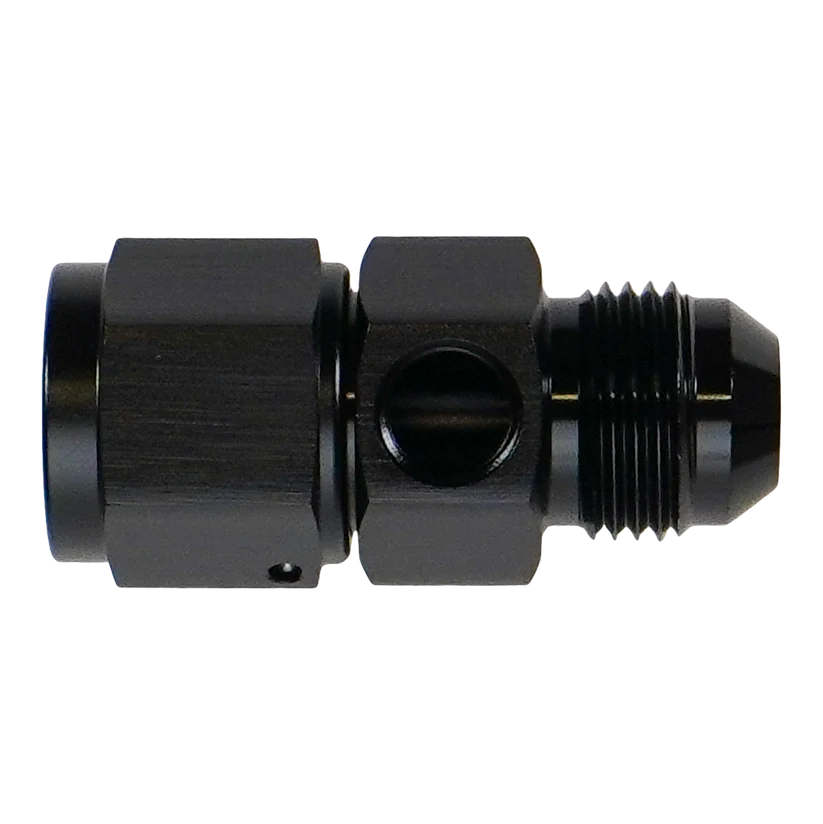 DeatschWerks 8AN Male Flare to Female Flare Swivel with 1/8th npt - 6-02-0774-B
