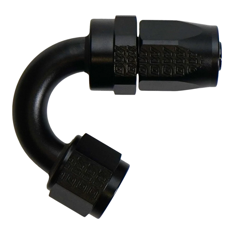 DeatschWerks 8 AN Female Flare Swivel 150-degree Hose End CPE - 6-02-0831-B