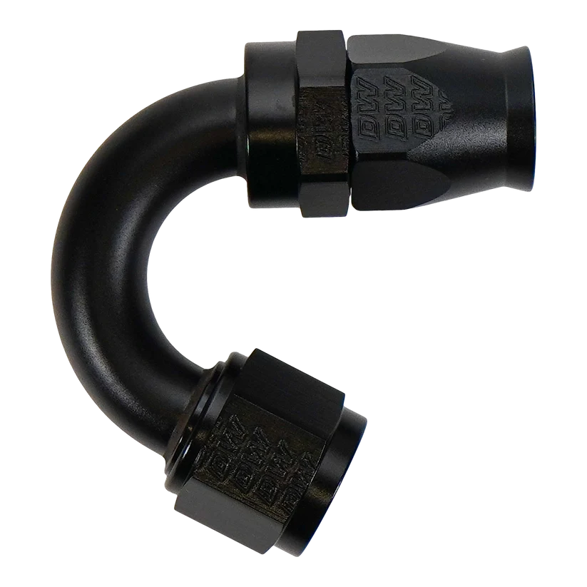 DeatschWerks 10 AN Female Flare Swivel (Incl Ferule/Olive) 150-degree Hose End PTFE - 6-02-0881-B