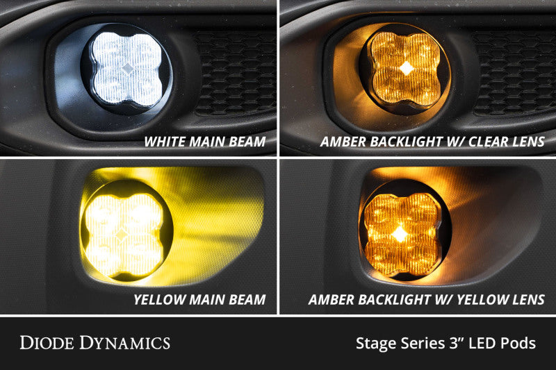 Diode Dynamics 06-09 Toyota 4Runner SS3 Type TR SAE Fog Light Kit - ABL Yellow