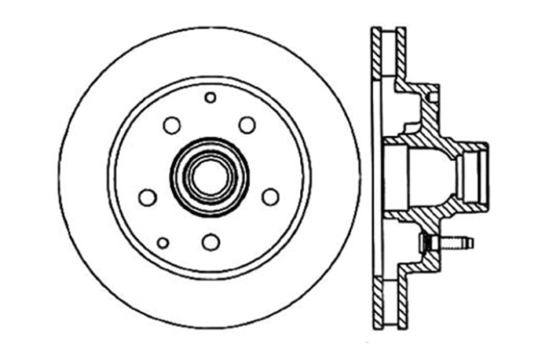 StopTech Drilled Sport Brake Rotor