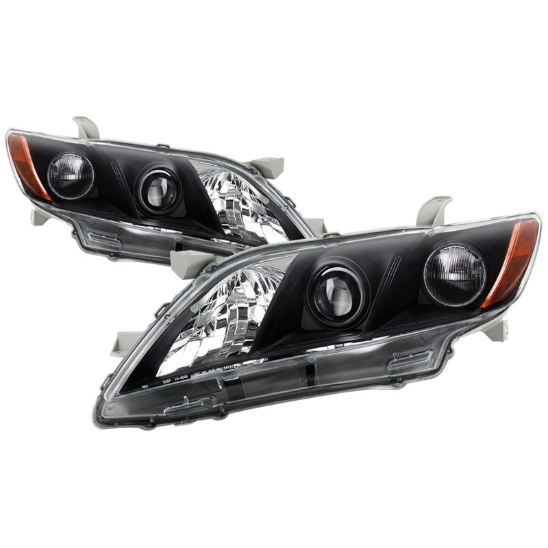 xTune 07-09 Toyota Camry Halogen OEM Headlights - Black (HD-JH-TCAM08-AM-BK) SPYDER