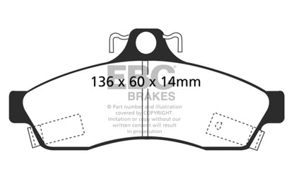 EBC RedStuff Rear Brake Pads - DP31181C EBC