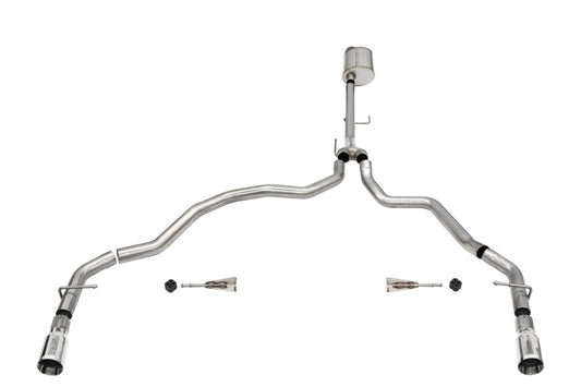 Corsa Xtreme, Sport / 3.0 in Cat-Back Dual Rear Exit | 2021-23 Ford F-150 5.0L V8 (141.5" WB) CORSA Performance