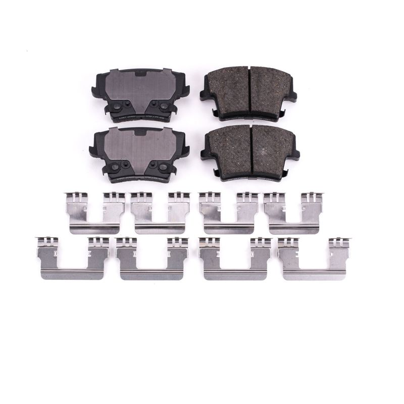 Power Stop 05-19 Chrysler 300 Rear Z17 Evolution Ceramic Brake Pads w/Hardware PowerStop