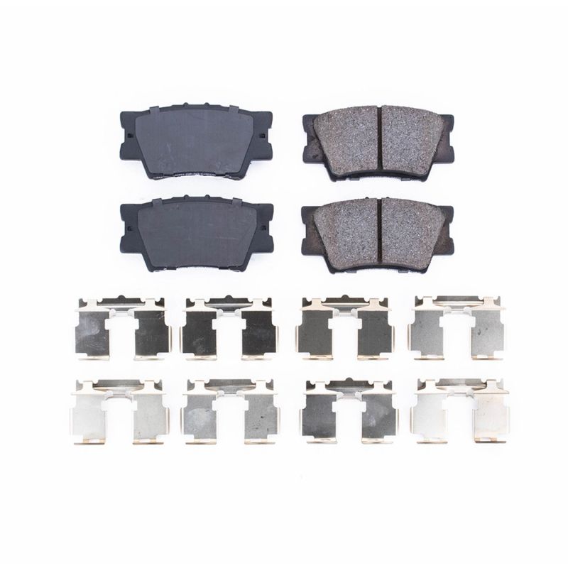 Power Stop 13-18 Lexus ES300h Rear Z17 Evolution Ceramic Brake Pads w/Hardware PowerStop