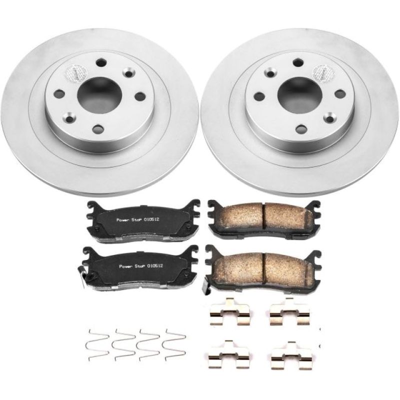 Power Stop 97-03 Ford Escort Rear Z17 Evolution Geomet Coated Brake Kit PowerStop