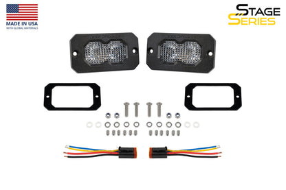 Diode Dynamics C2R White Flood Flush Mount LED Pod (Pair)