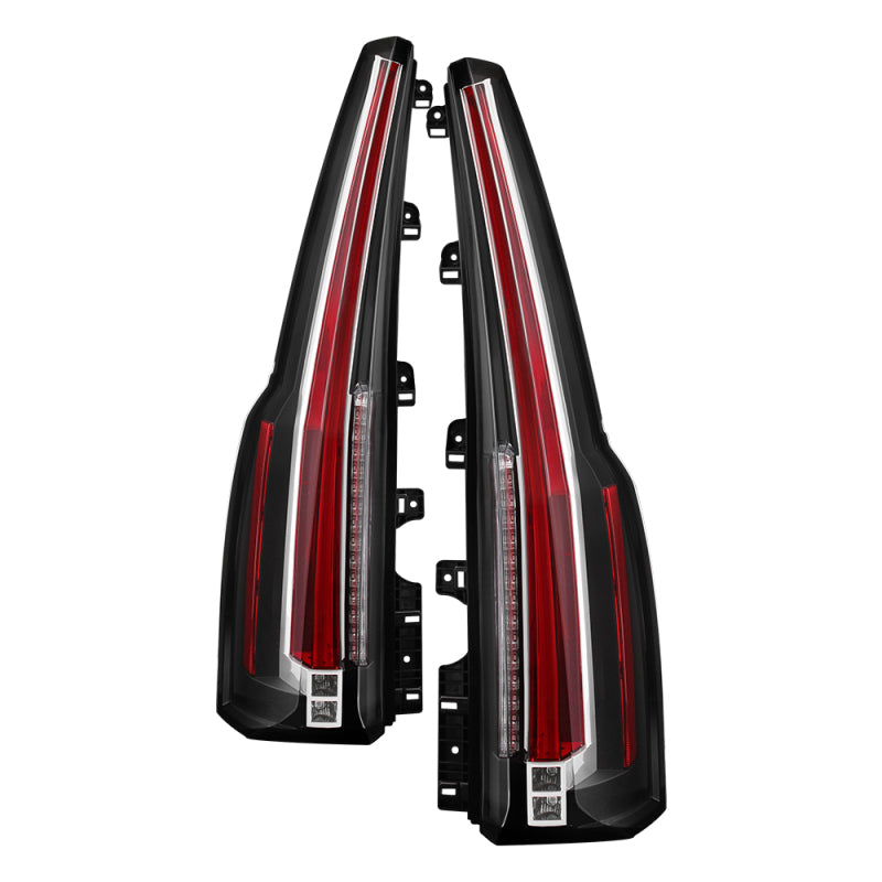 xTune GMC Yukon 15-17 LED Tail Lights (Escalade Style) - Black ALT-JH-GY15-2IN1LED-BK SPYDER