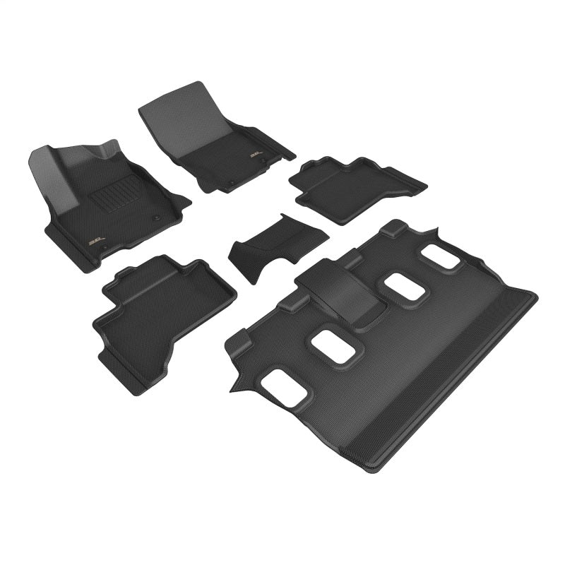 3D MAXpider KAGU 1st-3rd Row Floor Mats for Lexus GX 2024-2026 - 5-Seat Cool Box - L1LX09301509