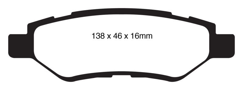 EBC YellowStuff Rear Brake Pads - DP41829R EBC