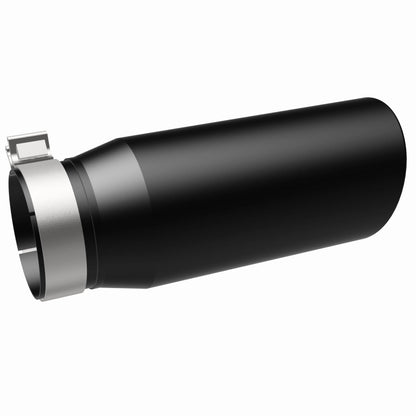MagnaFlow Tip Stainless Black Coated Single Double Round Single Outlet 5in Dia 4in Inlet 13in L Magnaflow