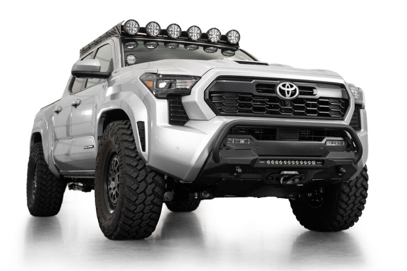 ADD 2024+ Toyota Tacoma Stealth Center Mount Winch Front Bumper w/ Top Hoop Addictive Desert Designs