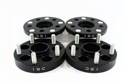 ISC Suspension 5x100 Hub Centric Wheel Spacers 15mm Black (Pair)