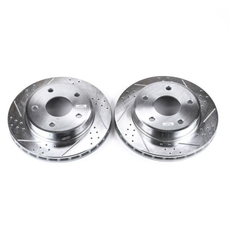 Power Stop 05-11 Dodge Dakota Front Evolution Drilled & Slotted Rotors - Pair PowerStop
