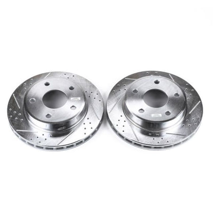Power Stop 05-11 Dodge Dakota Front Evolution Drilled & Slotted Rotors - Pair PowerStop