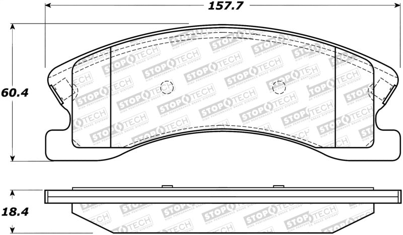 StopTech Street Disc Brake Pads - 305.09450