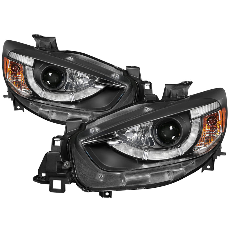 Spyder Mazda CX-5 13-15 Projector Headlights - DRL LED - Black PRO-YD-MCX513-DRL-BK SPYDER