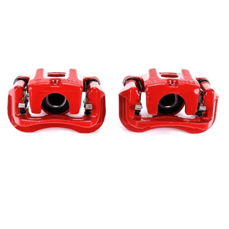 Power Stop 04-07 Toyota Highlander Rear Red Calipers w/Brackets - Pair PowerStop