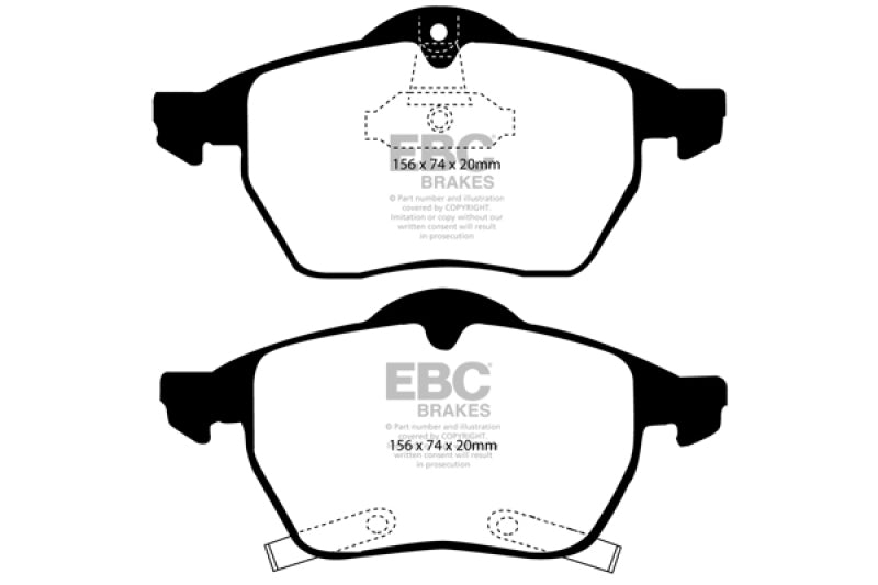 EBC GreenStuff Front Brake Pads - DP21187