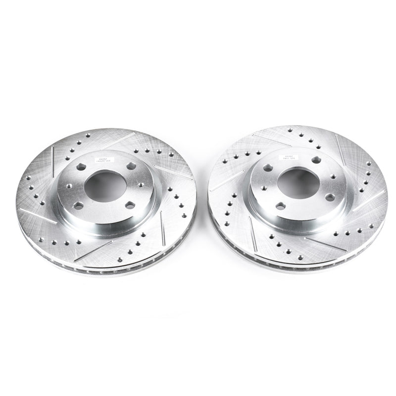 Power Stop 08-11 Ford Focus Front Evolution Drilled & Slotted Rotors - Pair PowerStop