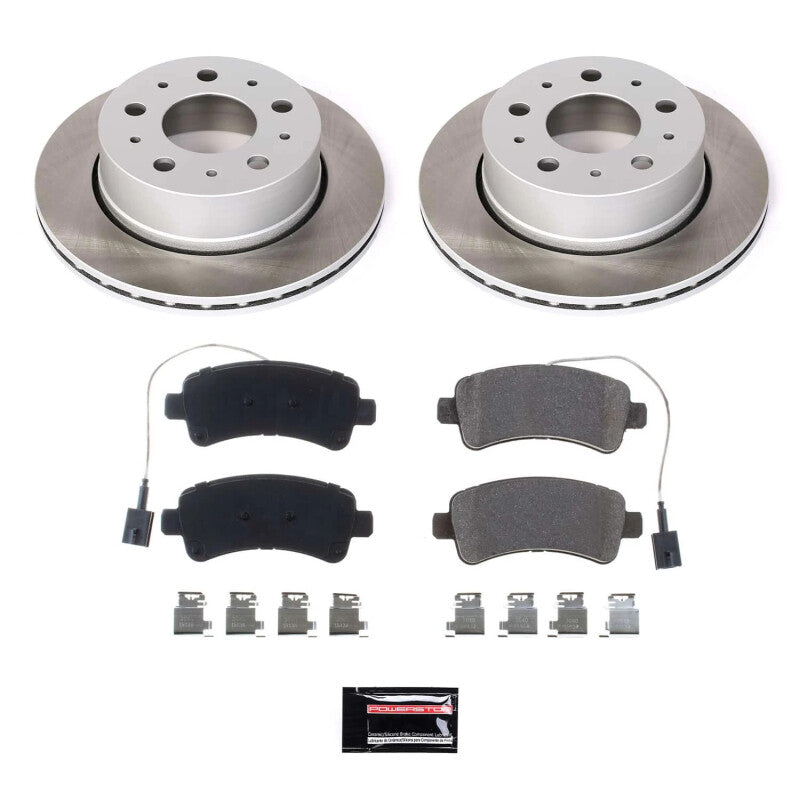 Power Stop 16-21 Ram ProMaster 3500 Rear Semi-Coated Rotor Kit PowerStop