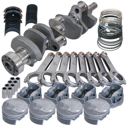 Eagle Chevy Tall 454 1Pc 4.250in Crank 6.800in H-Beam 18cc Dome 4.350in Pistons Rotating Assembly