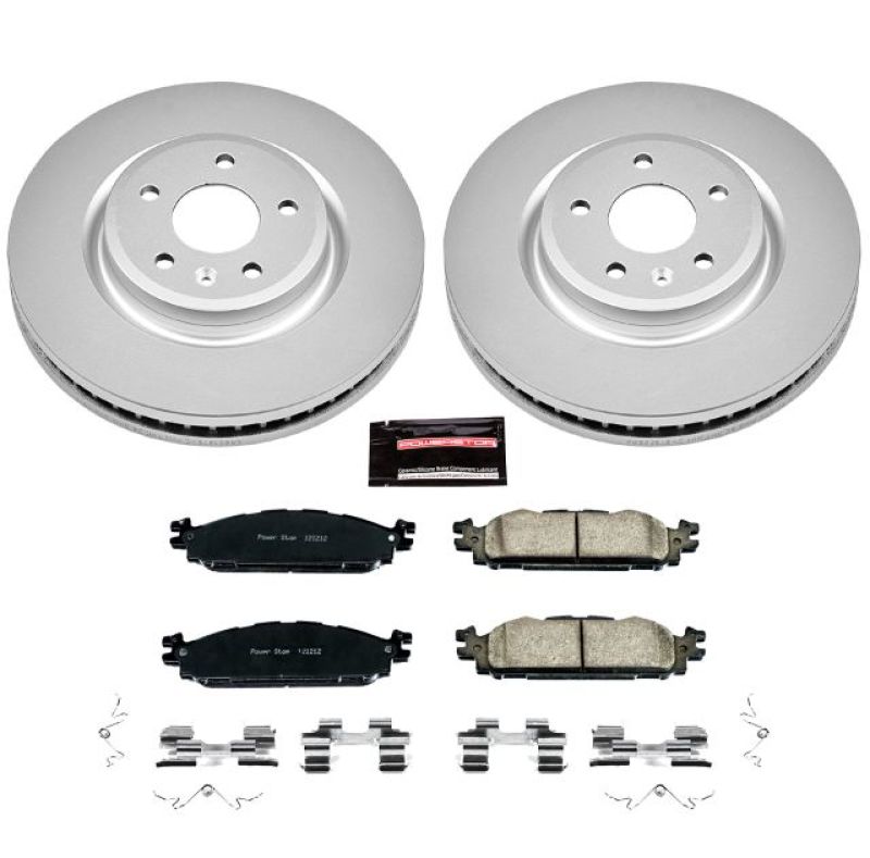 Power Stop 11-19 Ford Explorer Front Z17 Evolution Geomet Coated Brake Kit PowerStop