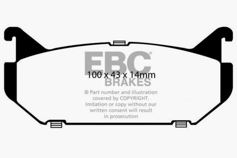 EBC YellowStuff Rear Brake Pads - DP4972R