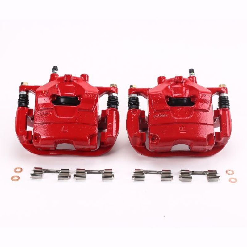 Power Stop 13-17 Buick Encore Front Red Calipers w/Brackets - Pair PowerStop