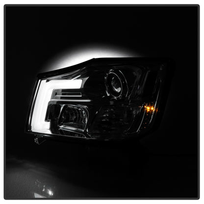 Spyder 04-15 Nissan Titan / 04-07 Nissan Armada V2 Projector Headlights - Chrome PRO-YD-NTI04-DRL-C SPYDER