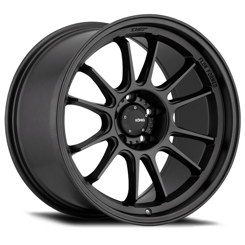 Konig Hypergram 17x8 4X100 ET45 Matte Black Wheel