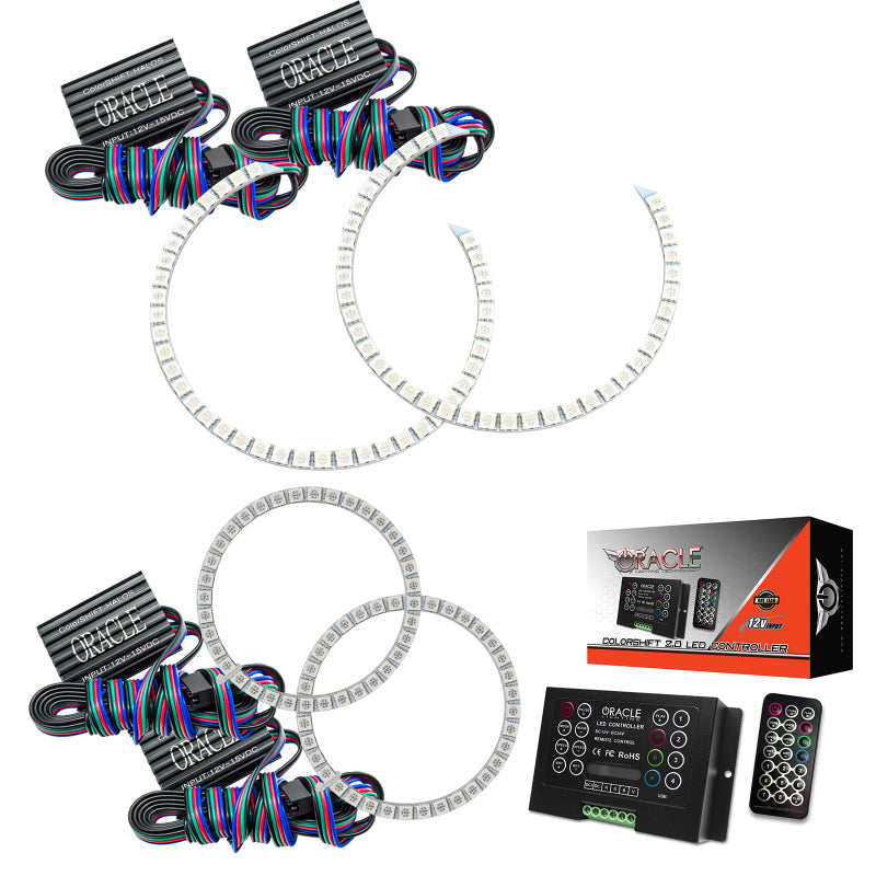 Oracle Mercedes Benz C-Class 08-11 Halo Kit - ColorSHIFT w/ 2.0 Controller ORACLE Lighting