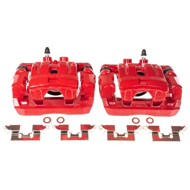 Power Stop 07-10 Ford Edge Rear Red Calipers w/Brackets - Pair PowerStop