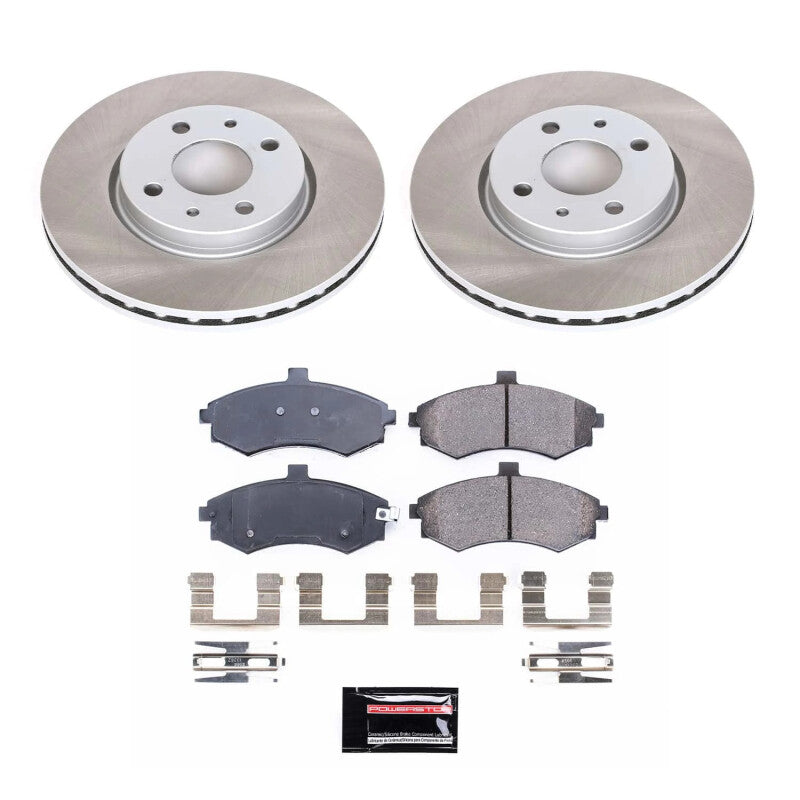 Power Stop 02-05 Hyundai Elantra Front Semi-Coated Rotor Kit PowerStop