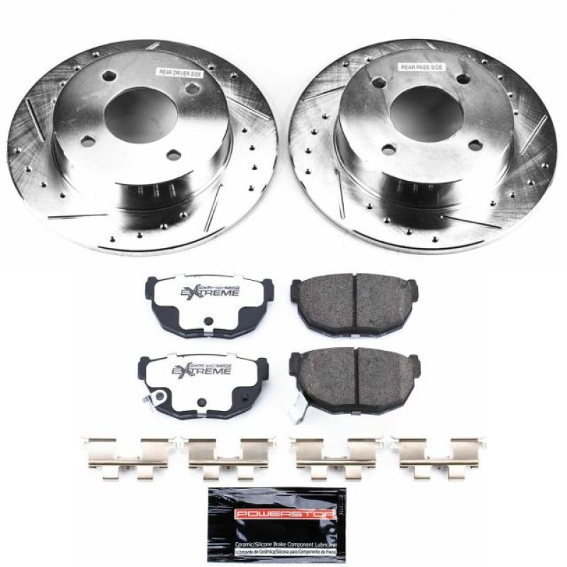 Power Stop 89-98 Nissan 240SX Rear Z26 Street Warrior Brake Kit PowerStop