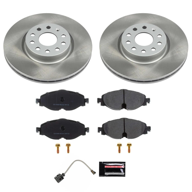 Power Stop 22-24 Volkswagen Taos Front Semi-Coated Rotor Kit PowerStop