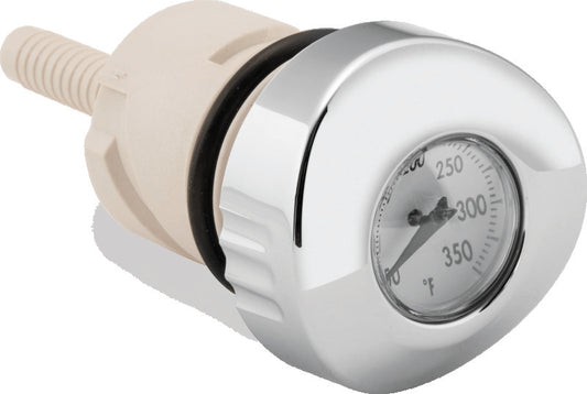 Bikers Choice 04-Up Sportster White Face Oil Temperature Gauge Dipstick - 488793