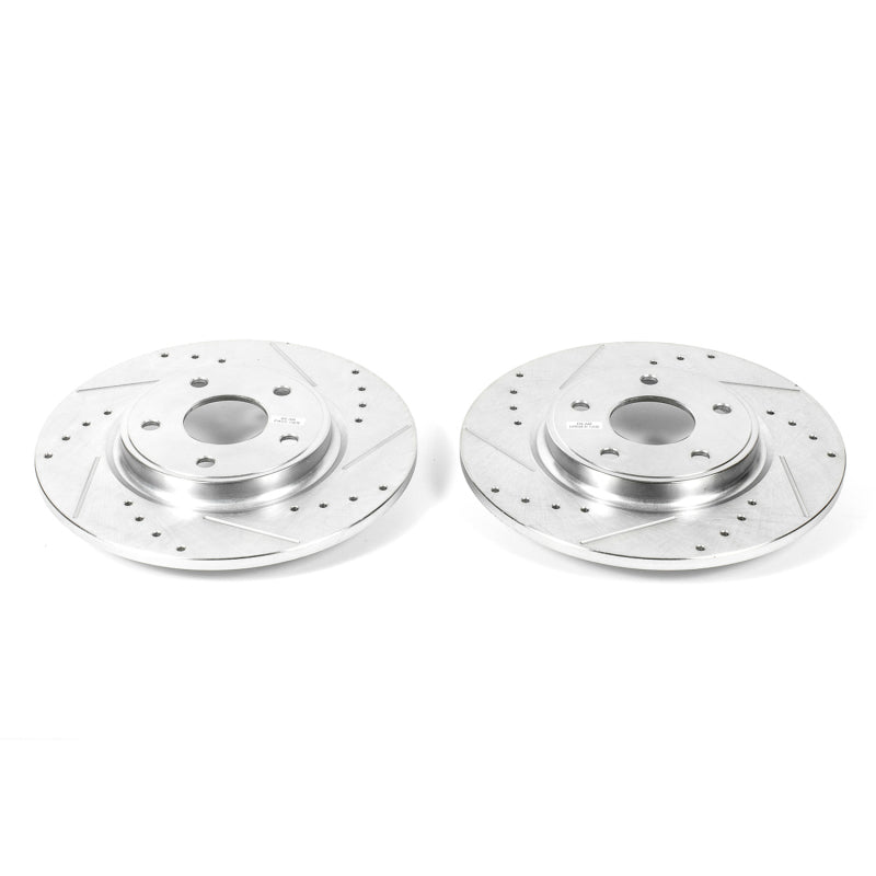 Power Stop 12-16 Chrysler Town & Country Rear Evolution Drilled & Slotted Rotors - Pair PowerStop