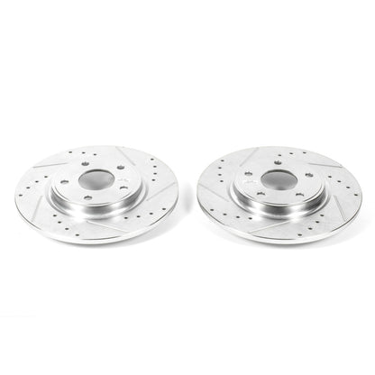 Power Stop 12-16 Chrysler Town & Country Rear Evolution Drilled & Slotted Rotors - Pair PowerStop