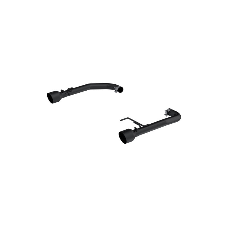 MBRP 15-23 Ford Mustang 2.3L EcoBoost Black 2.5in Axle Back Dual Split Rear Exit (Race Version) MBRP
