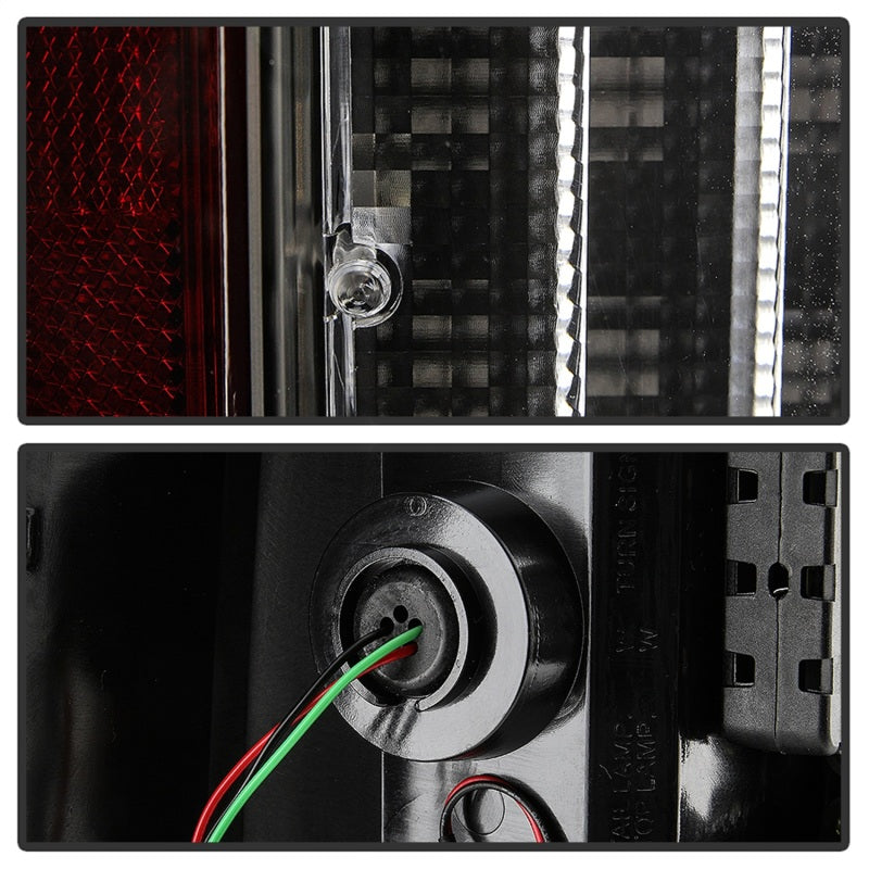 Spyder Ford F150 18-19 - Light Bar LED Tail Lights - All Black ALT-YD-FF15018-LED-BKV2 SPYDER