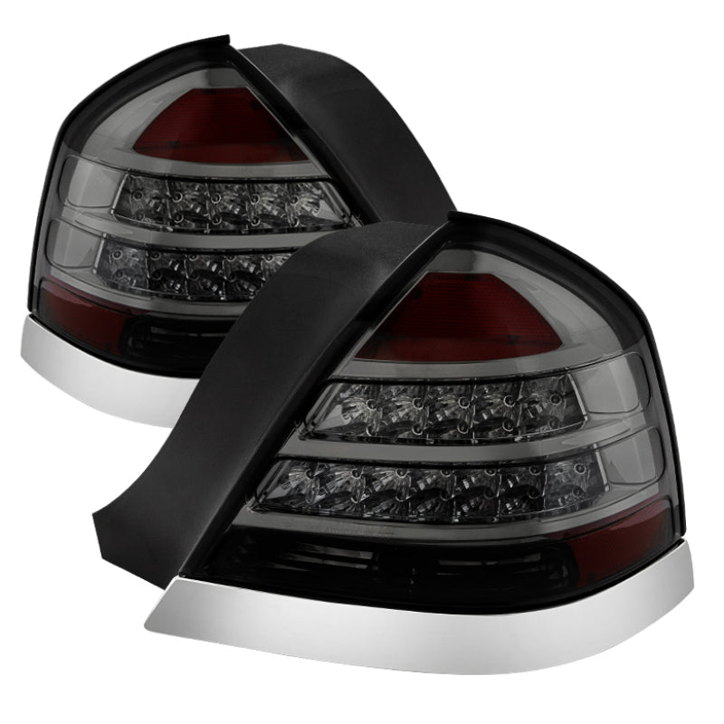 Xtune Crown Victoria 98-11 LED Tail Lights Smoke ALT-JH-CVIC98-LED-SM SPYDER