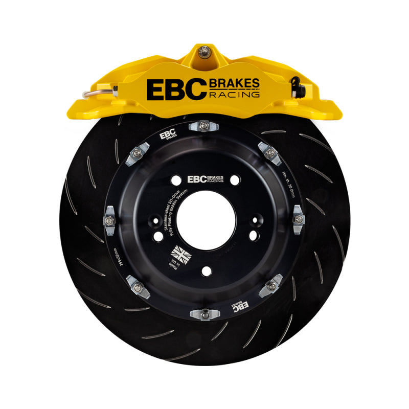 EBC Racing 11-18 Ford Focus ST (Mk3) Yellow Apollo-4 Calipers 355mm Rotors Front Big Brake Kit EBC