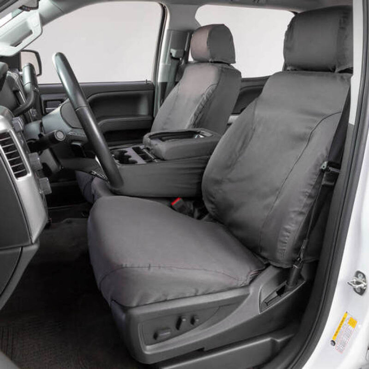 Covercraft 11-16 Ford F-250/ Polycotton SeatSaver Custom Front Row Seat Covers - Taupe