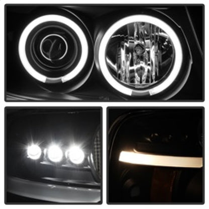 Spyder Ford F150 04-08 Projector Headlights Version 2 CCFL Halo LED Blk PRO-YD-FF15004-CCFL-G2-BK SPYDER