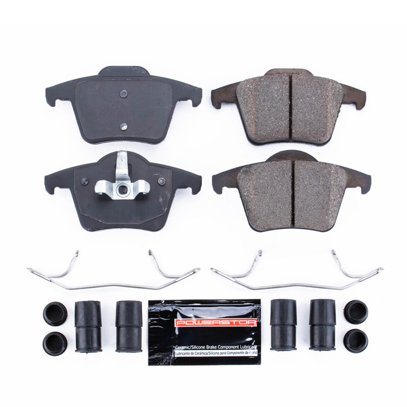 Power Stop 03-14 Volvo XC90 Rear Z23 Evolution Sport Brake Pads w/Hardware PowerStop