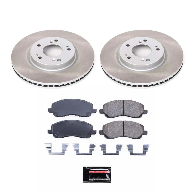 Power Stop 04-09 Mitsubishi Galant Front Semi-Coated Rotor Kit PowerStop
