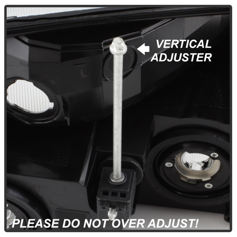 xTune 02-06 Chevy Avalanche w/Cladding OEM Bumper Light & Headlights - (BLACK) (HD-JH-CAVA02-SET-BK) SPYDER