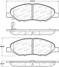 Load image into Gallery viewer, StopTech Premium Ceramic Front Brake Pads - 308.13450